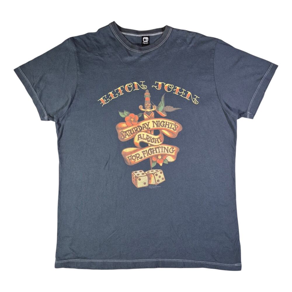 (M) 2007 Elton John Saturday Night's Alright For Fighting USA Made T-Shirt